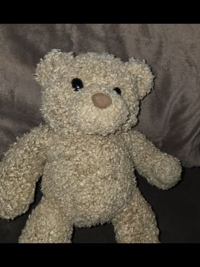 Vintage Retired 1997 Build-A-Bear Beige Curly Plush Teddy Says I Love You 14"